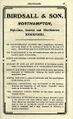 Birdsall advertisement