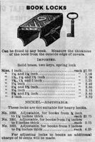 <a class="mw-selflink selflink">Book lock</a>